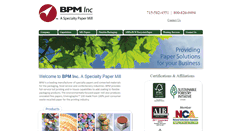 Desktop Screenshot of bpmpaper.com